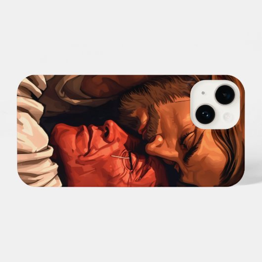 Christ Comforting Lucifer iPhone case  iPhone Hoesje (Achterkant horizontaal)