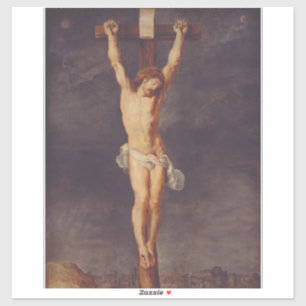 Christ dood aan het kruis door Peter Paul Rubens K Sticker
