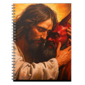 Christ Embracing Lucifer Notebook  Notitieboek (Voorkant)