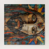 Christ Folk Mosaic Legpuzzel (Horizontaal)