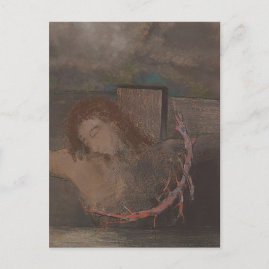 Christ gekruisigd door Odilon Redon Briefkaart (Voorkant)