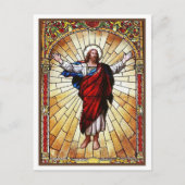 CHRIST Glas in lood Window Briefkaart (Voorkant)