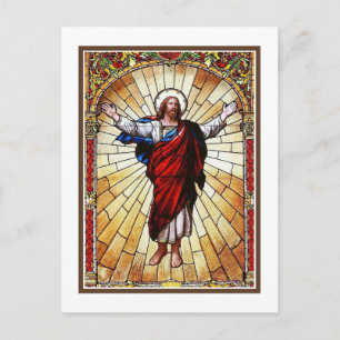 CHRIST Glas in lood Window Briefkaart
