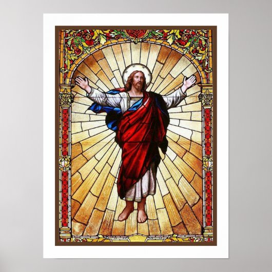 CHRIST Glas in lood Window Poster (Voorkant)