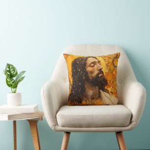 Christ Golden Abstract Art Kussen