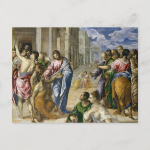 Christ Healing the Blind Briefkaart