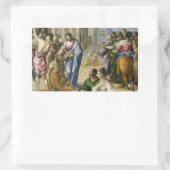 Christ Healing the Blind Rechthoekige Sticker (Tas)