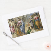 Christ Healing the Blind Rechthoekige Sticker (Envelop)