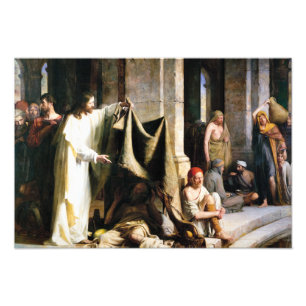 Christ Healing the Sick at Bethesda by Carl Bloch Foto Afdruk