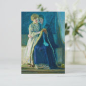 Christ & His Mother Studying the Scripts Bedankkaart (Staand voorkant)
