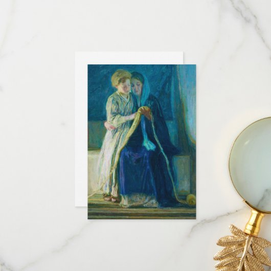 Christ & His Mother Studying the Scripts Bedankkaart (Voorkant / Achterkant in situ)