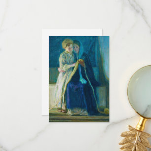 Christ & His Mother Studying the Scripts Bedankkaart