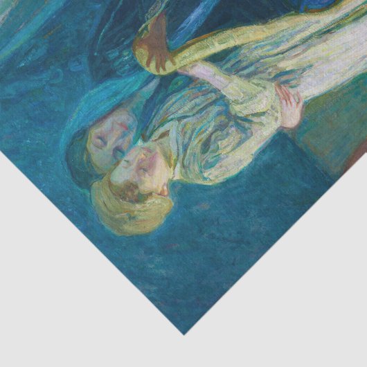 Christ & His Mother Studying the Scripts Tissuepapier (Detail)