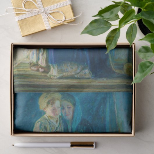 Christ & His Mother Studying the Scripts Tissuepapier (Geschenk)