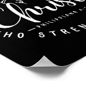 Christ I Can Do All Things Through Who Strengthens Poster (Hoek)