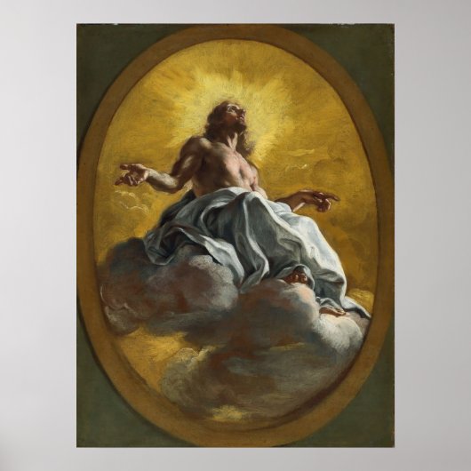 Christ in Glory by Giovanni Battista Gaulli Poster (Voorkant)