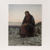 Christ in the Wilderness - Ivan Kramskoy Legpuzzel (Verticaal)