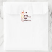 Christ INRI Traditie Ronde Sticker (Tas)