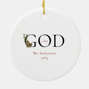 Christ is Born Christelijk Custom Christmas Keramisch Ornament