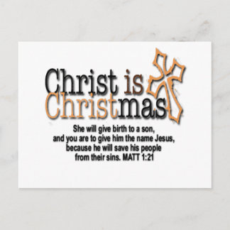 CHRIST IS CHRISTMAS FEESTDAGENKAART