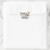 CHRIST IS CHRISTMAS RONDE STICKER (Tas)