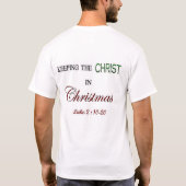 CHRIST IS CHRISTMAS T-SHIRT (Achterkant)