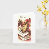  Christ is geboren Kerst Kaart (Gele Bloem)