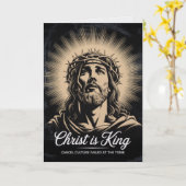 Christ Is King Cancel Culture Failed Easter Card  Kaart (Gele Bloem)