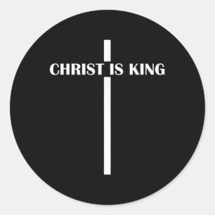 Christ is King Christelijk Faith Church Christ is  Ronde Sticker