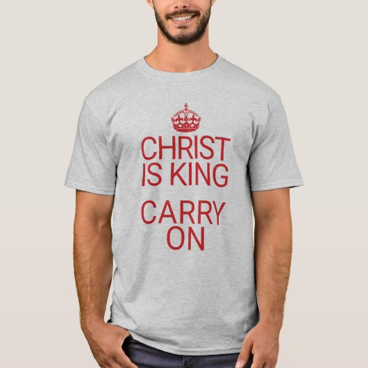 Christ is King Christelijke Bijbelstudie T-shirt (Voorkant)