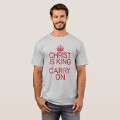Christ is King Christelijke Bijbelstudie T-shirt (Voorkant volledig)