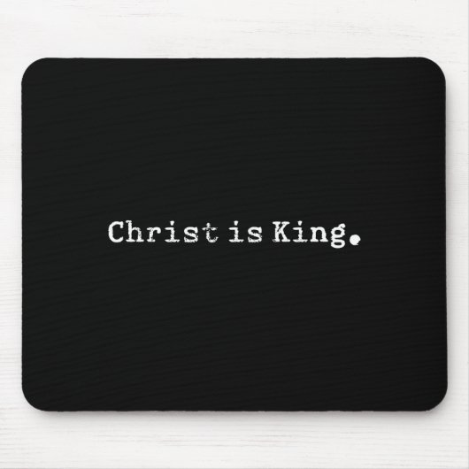 Christ Is King Jesus Catholic Christian Christiani Muismat (Voorkant)