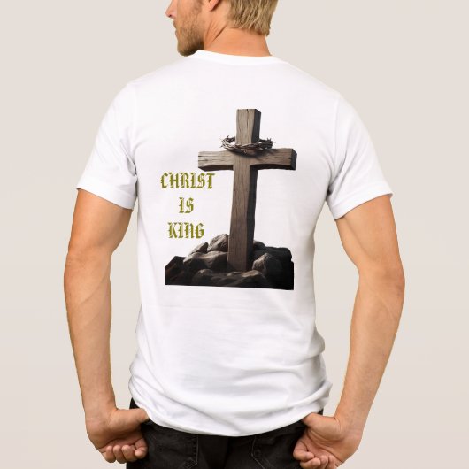 Christ Is King Tri-Blend Shirt (Achterkant)