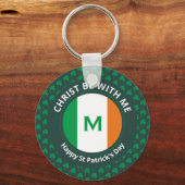 CHRIST IS MET ME St Patricks Day Quote Sleutelhanger (Voorkant)