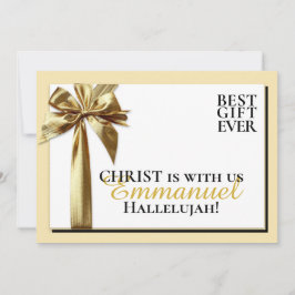 CHRIST IS MET ONS beste cadeau voor de kerst Feestdagenkaart