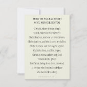 Christ Is Risen Catholic Easter Paschal Prayer (Achterkant)