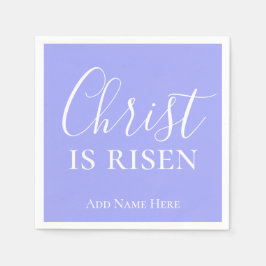 Christ is Risen Custom Blue Bell Christelijk Pasen Servet