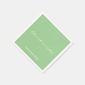 Christ is Risen Custom Green Christelijk Easter Servet (Hoek)