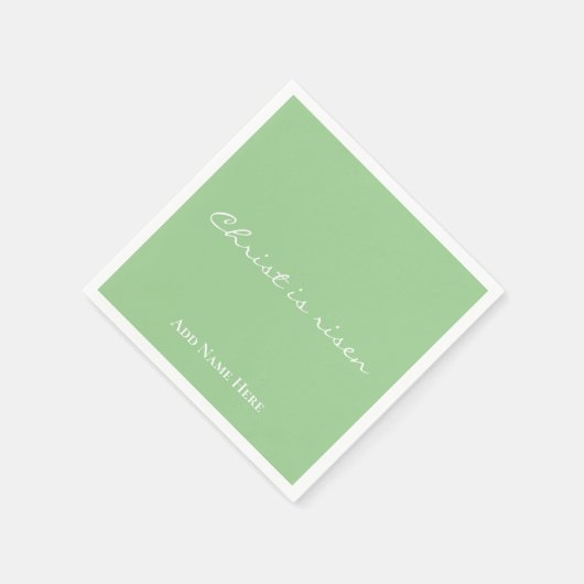 Christ is Risen Custom Green Christelijk Easter Servet (Hoek)