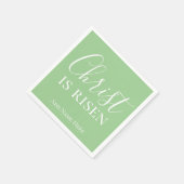 Christ is Risen Custom Green Christelijk Easter Servet (Hoek)