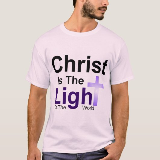 Christ Is The Light Heren T-shirt (Voorkant)