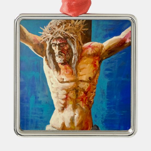 Christ Jesus  Metalen Ornament (Voorkant)