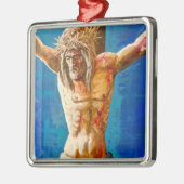 Christ Jesus  Metalen Ornament (Links)