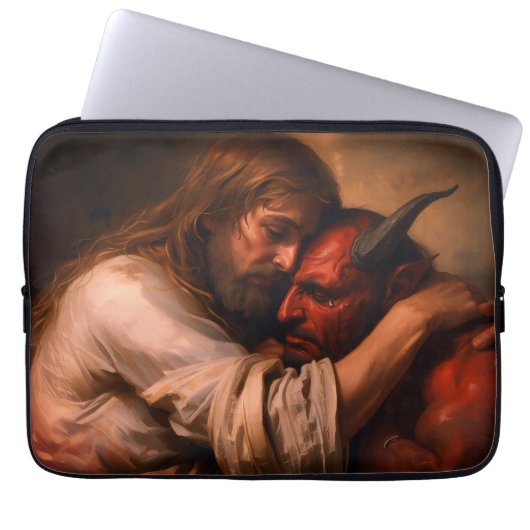 Christ Liefhebbende Lucifer Laptop Sleeve (Voorkant)