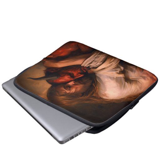 Christ Loving Lucifer Laptop Sleeve (Voorkant onderkant)