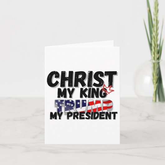 Christ My King troef mijn President Kaart (Voorkant)
