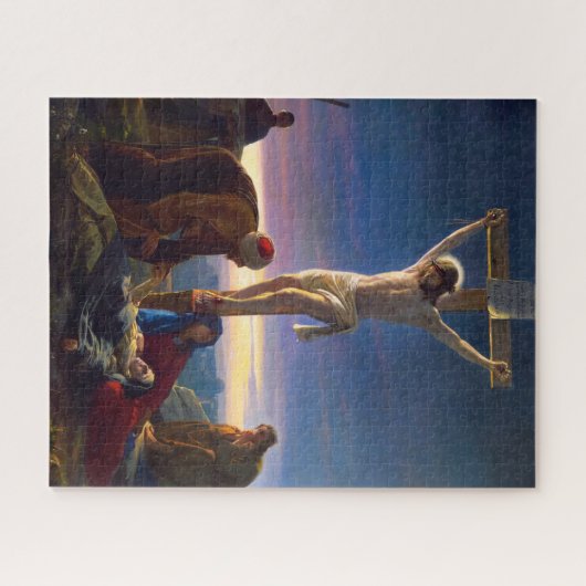 Christ on the Cross by Carl Bloch Legpuzzel (Horizontaal)