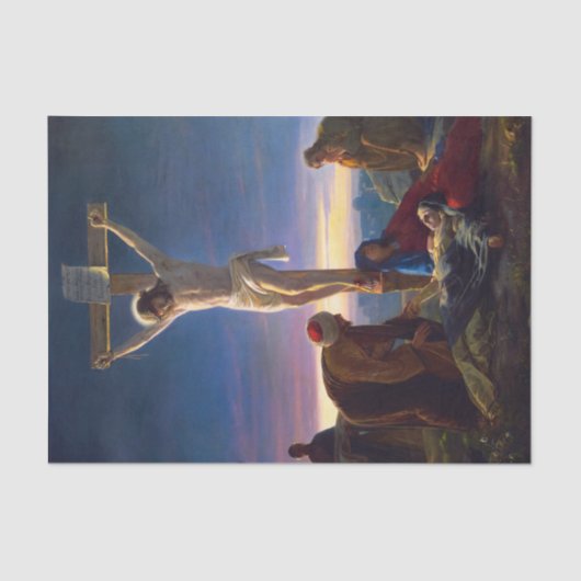 Christ on the Cross by Carl Bloch Tissuepapier (Voorkant)