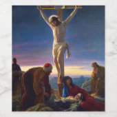Christ on the Cross by Carl Bloch Wijn Etiket (Enkel label)
