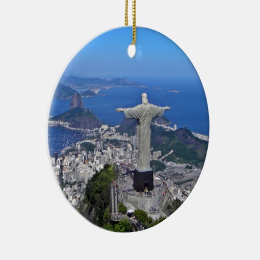 CHRIST OP CORCOVADO MOUNTAIN KERAMISCH ORNAMENT (Rechts)